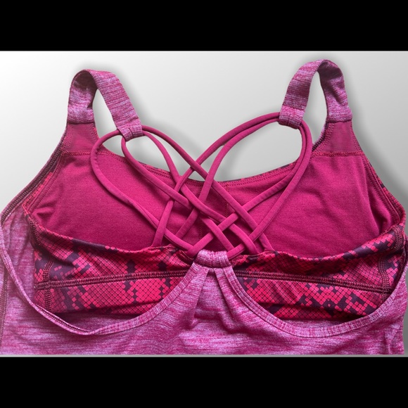 Lululemon Sunset Salutation Tank Top Cranberry Snake Size 4 - Picture 4 of 8